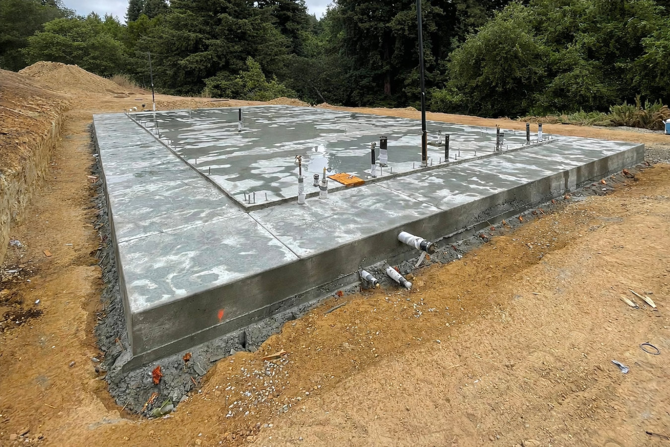 Slab foundation building in Pocatello, ID